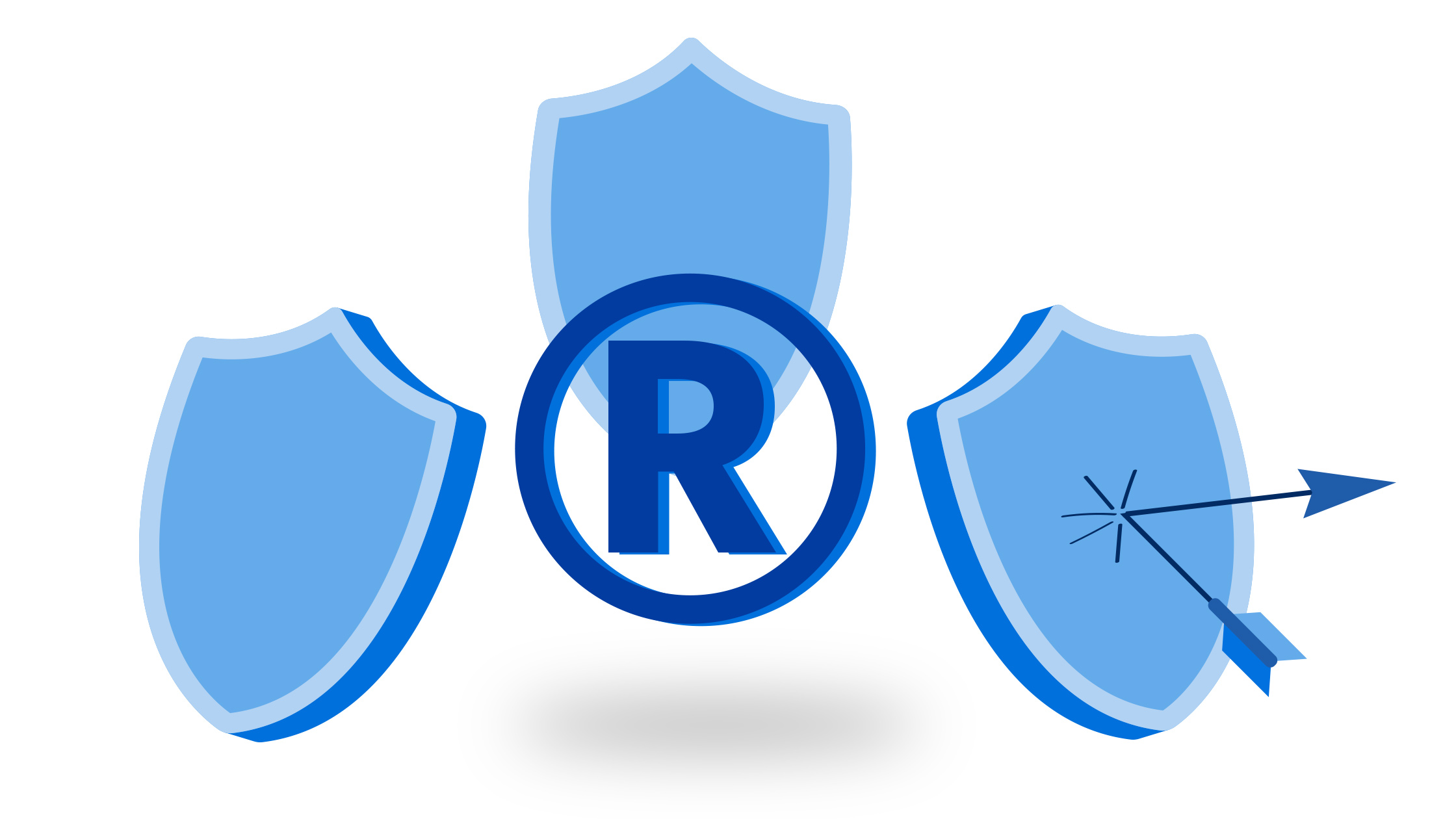 Shields protecting a trademark registration