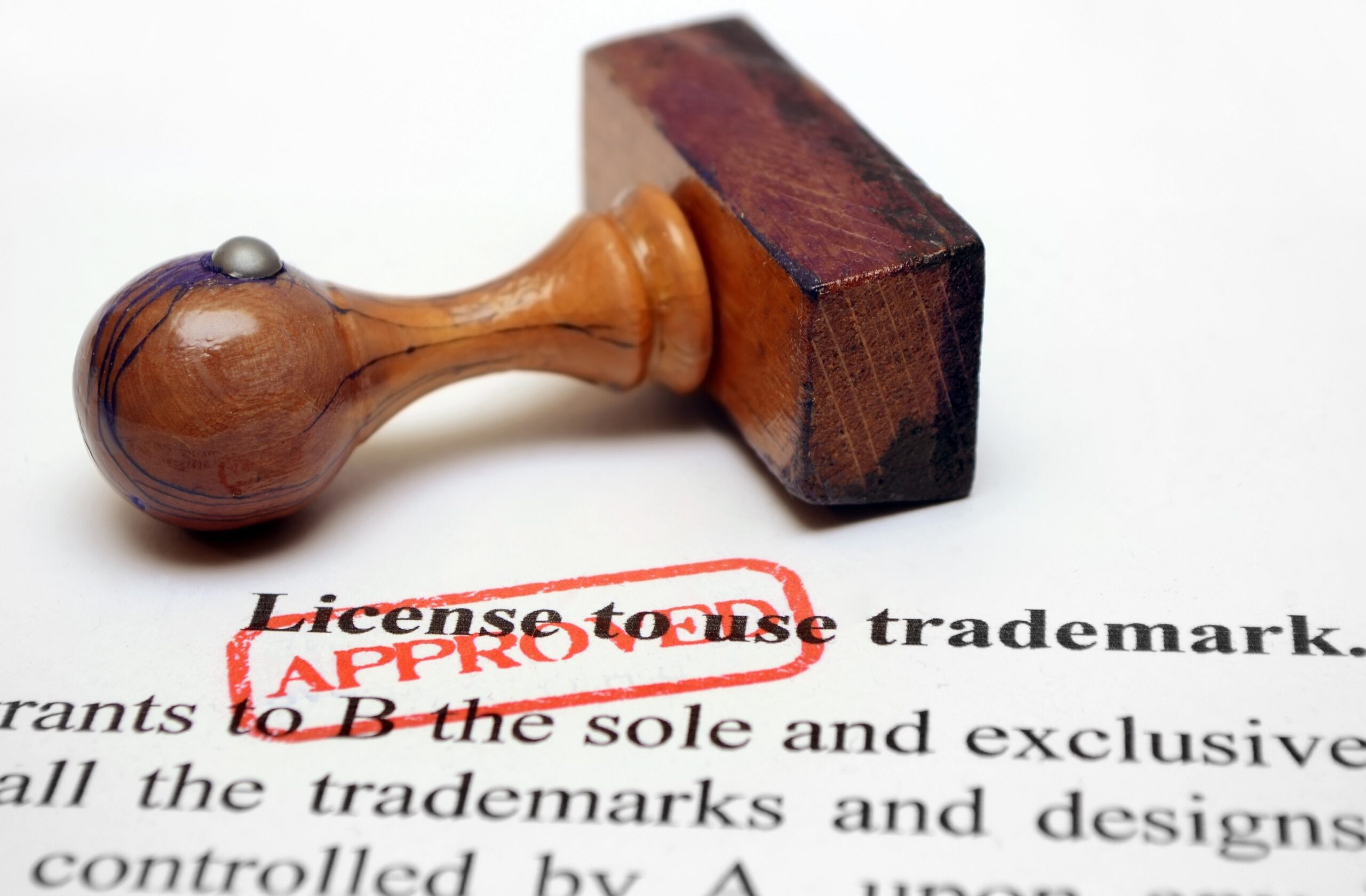 trademark license to use stamp and document