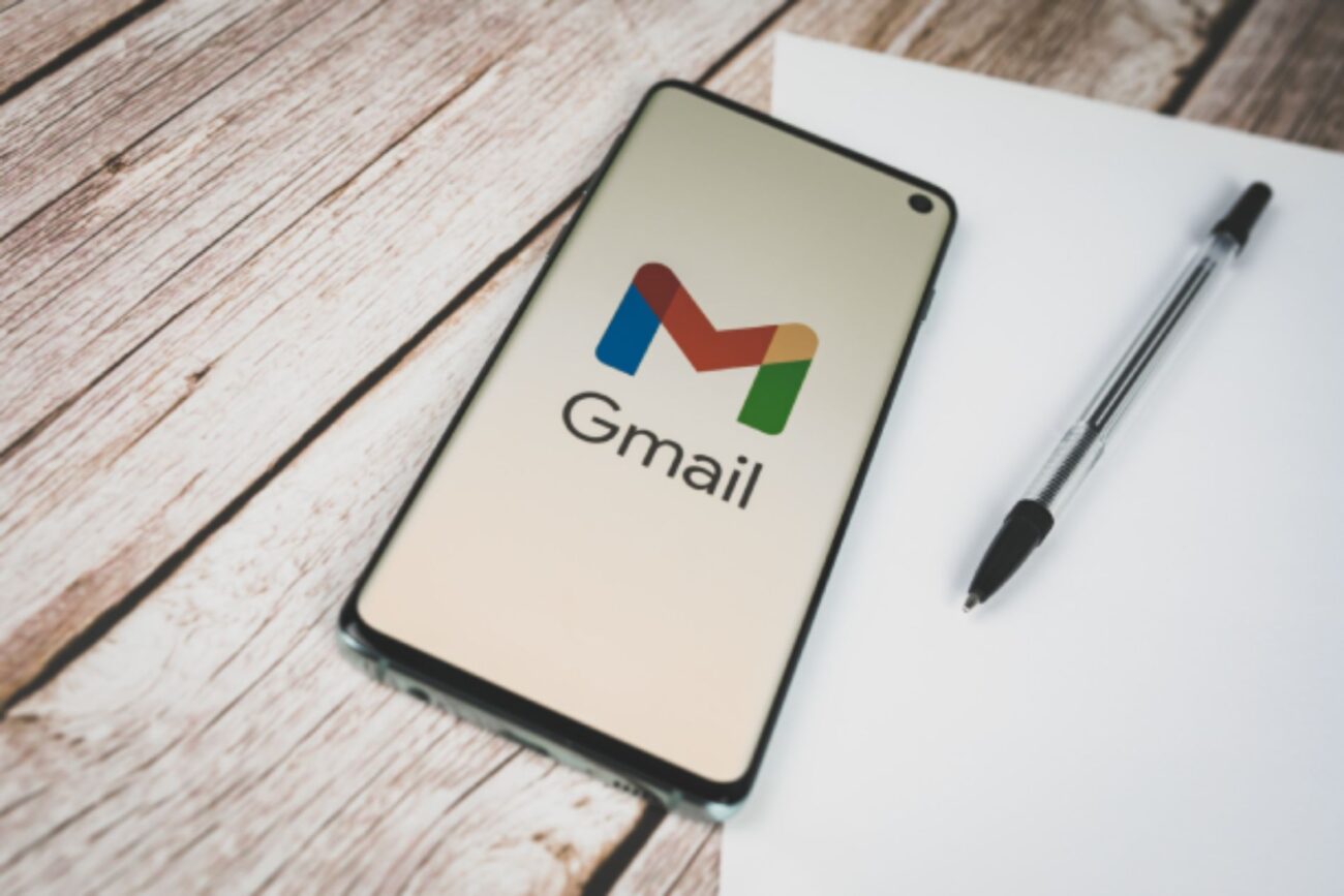 Gmail logo on smartphone