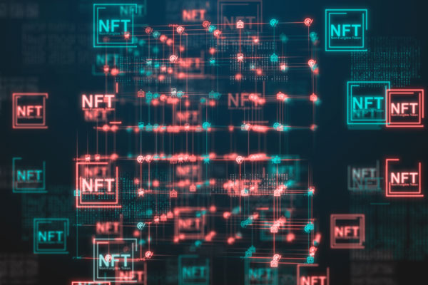 rendering of an NFT blockchain