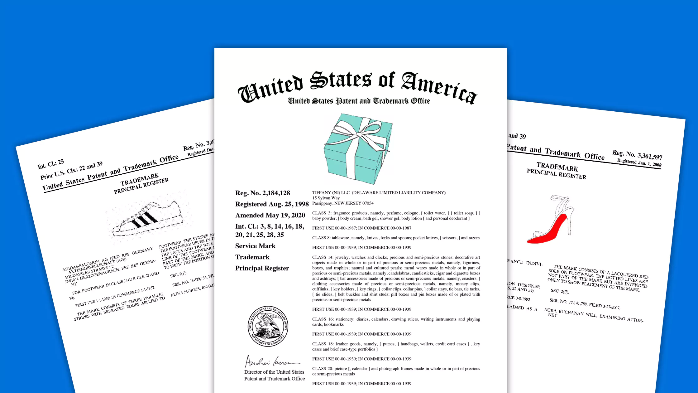 Trademark registration examples of trade dress