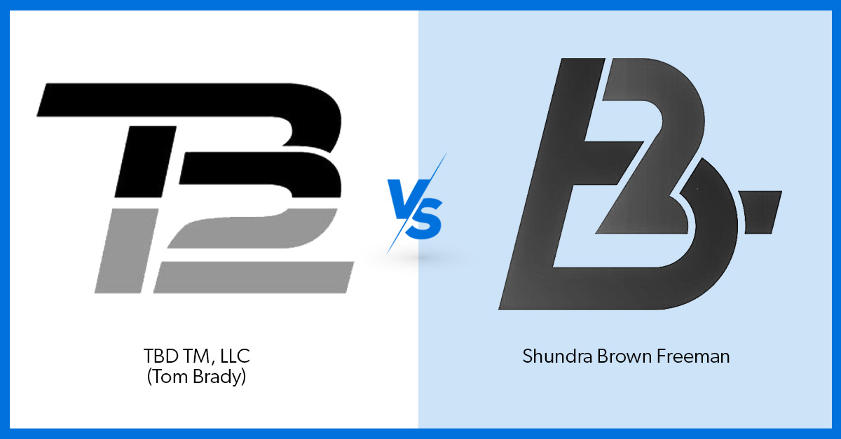 TB12 logo registered to Tom Brady vs B2 logo registered to Shundra Brown Freeman