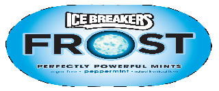 ICE BREAKERS FROST PERFECTLY POWERFUL MINTS SUGAR-FREE PEPPERMINT NATURAL & ARTIFICIAL FLAVOR