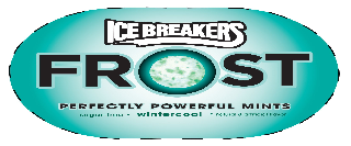 ICE BREAKERS FROST PERFECTLY POWERFUL MINTS SUGAR-FREE  Â· WINTERCOOL Â·  NATURAL & ARTIFICIAL FLAVOR