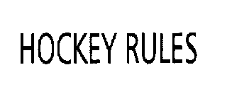HOCKEY RULES