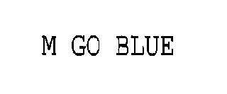 M GO BLUE