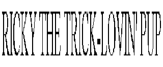 RICKY THE TRICK-LOVIN' PUP