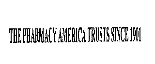 THE PHARMACY AMERICA TRUSTS SINCE 1901