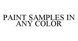 PAINT SAMPLES IN ANY COLOR
