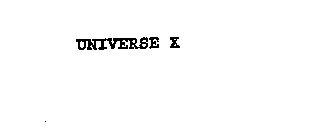 UNIVERSE X