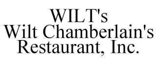 WILT'S WILT CHAMBERLAIN'S RESTAURANT, INC.
