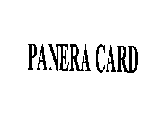 PANERA CARD