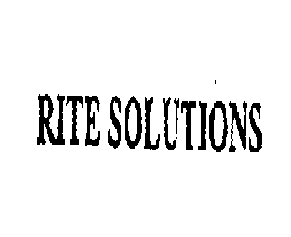 RITE SOLUTIONS
