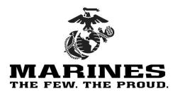 MARINES THE FEW. THE PROUD.