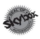 SKYBOX SEAL OF AUTHENTICITY