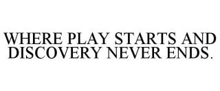 WHERE PLAY STARTS AND DISCOVERY NEVER ENDS.